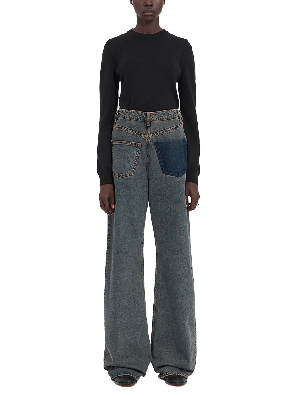 MM6 Maison Margiela 5 Pocket Back-to-back Jeans L Grey - Image 2