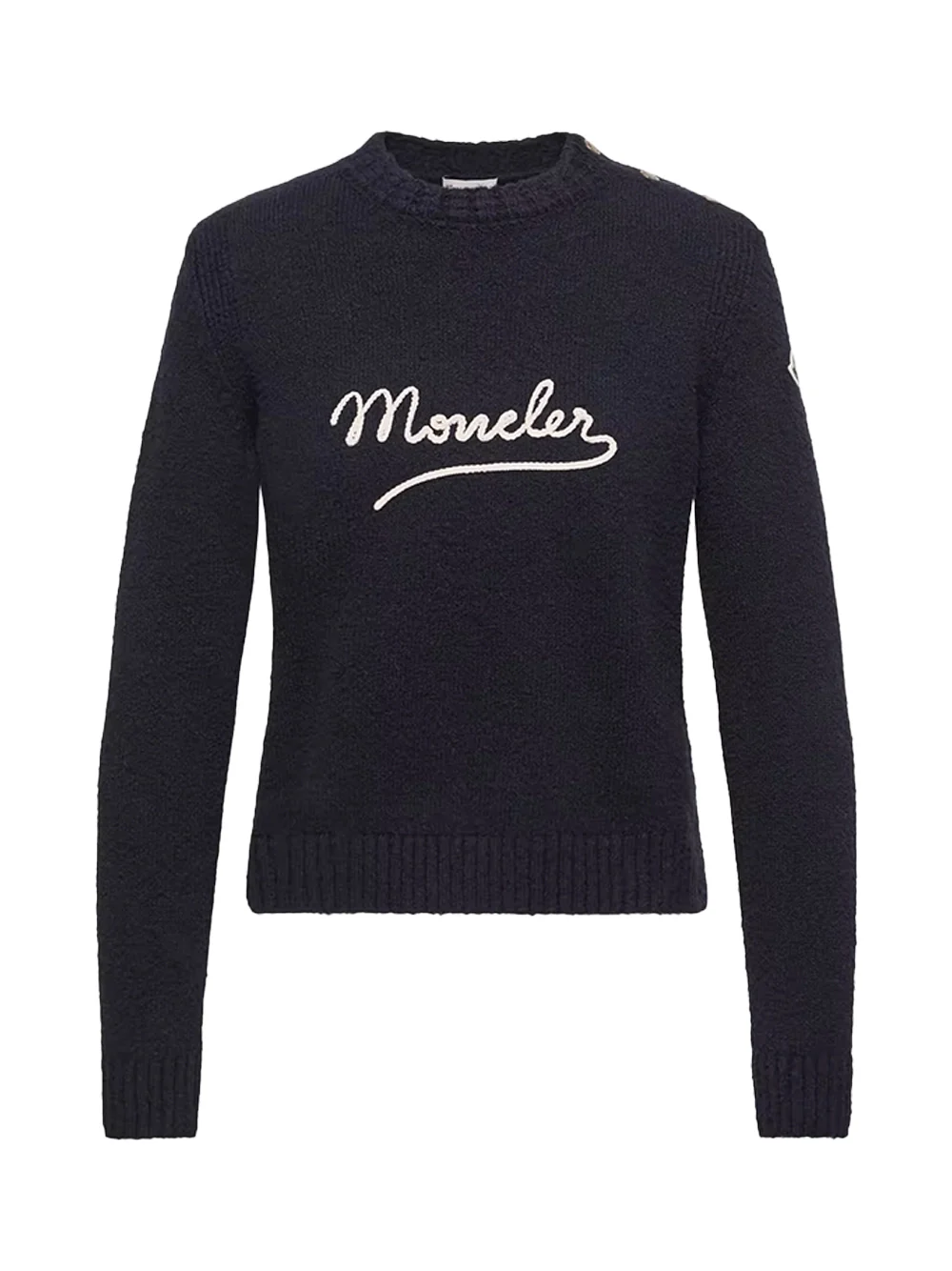 Moncler Women Girocollo Jumper Navy Blue