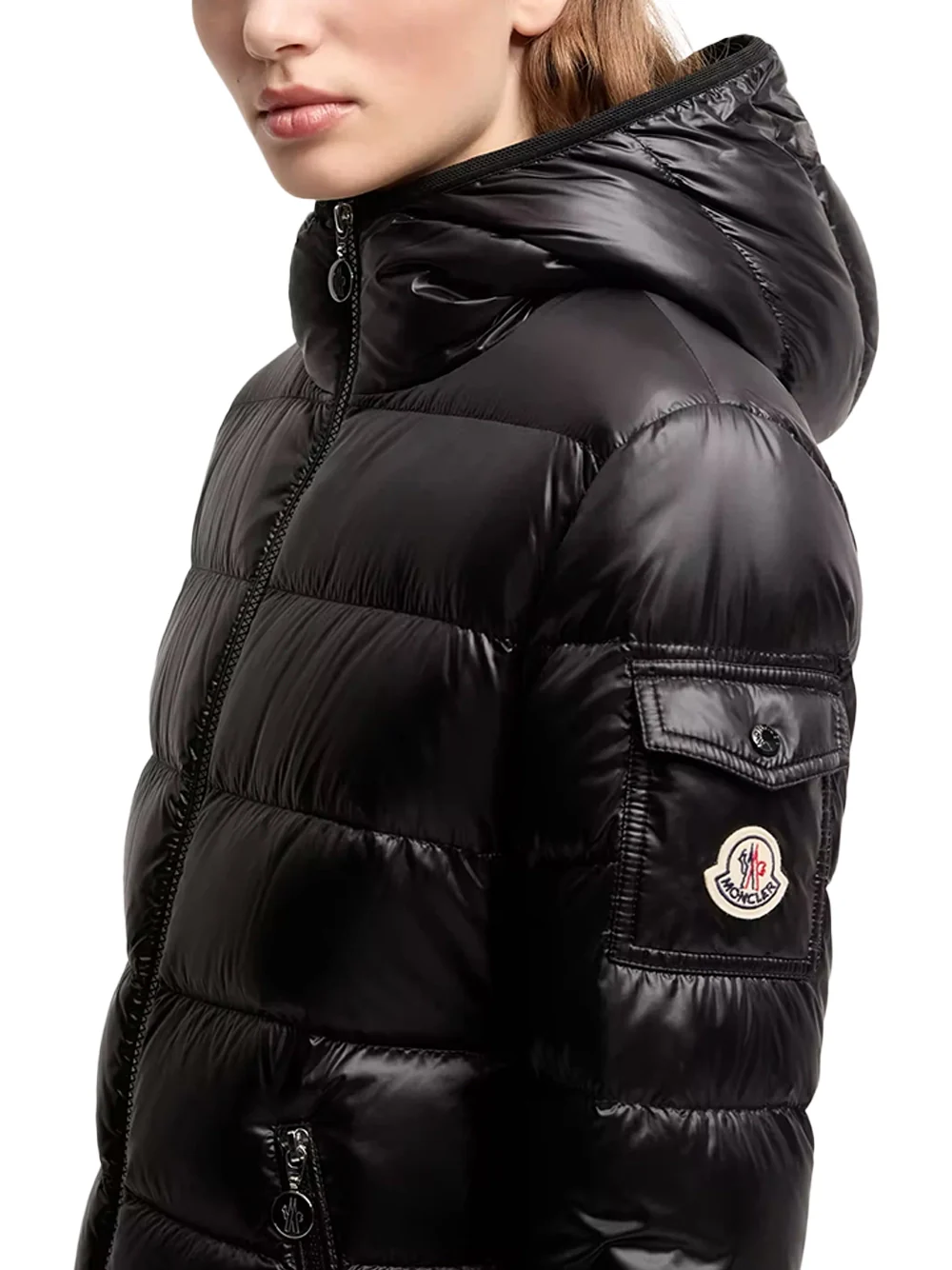 Moncler Women Glesse Giubbotto Jacket Black - Image 4