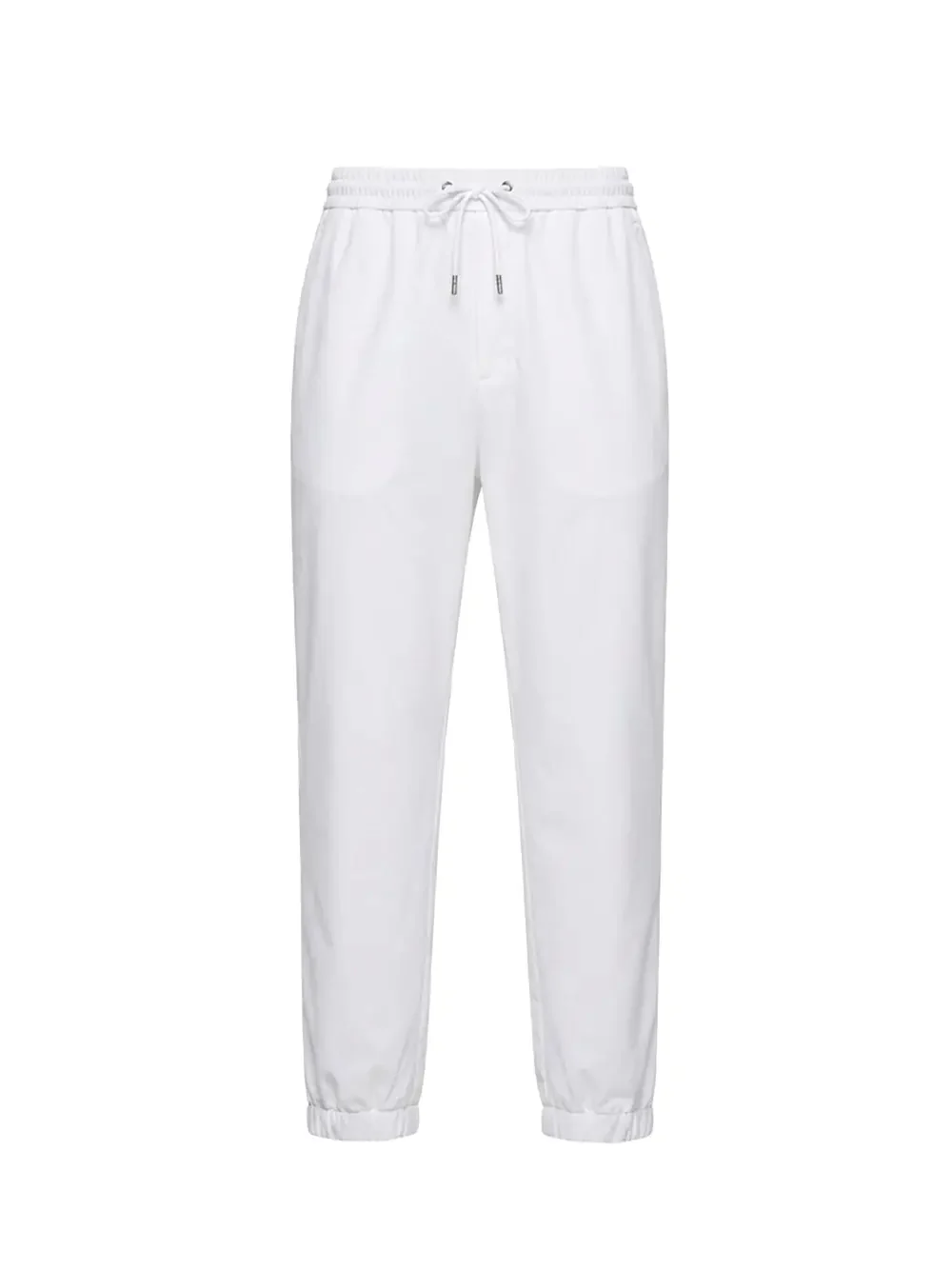Moncler Men Striped Stretch Jogging Pants Ivory