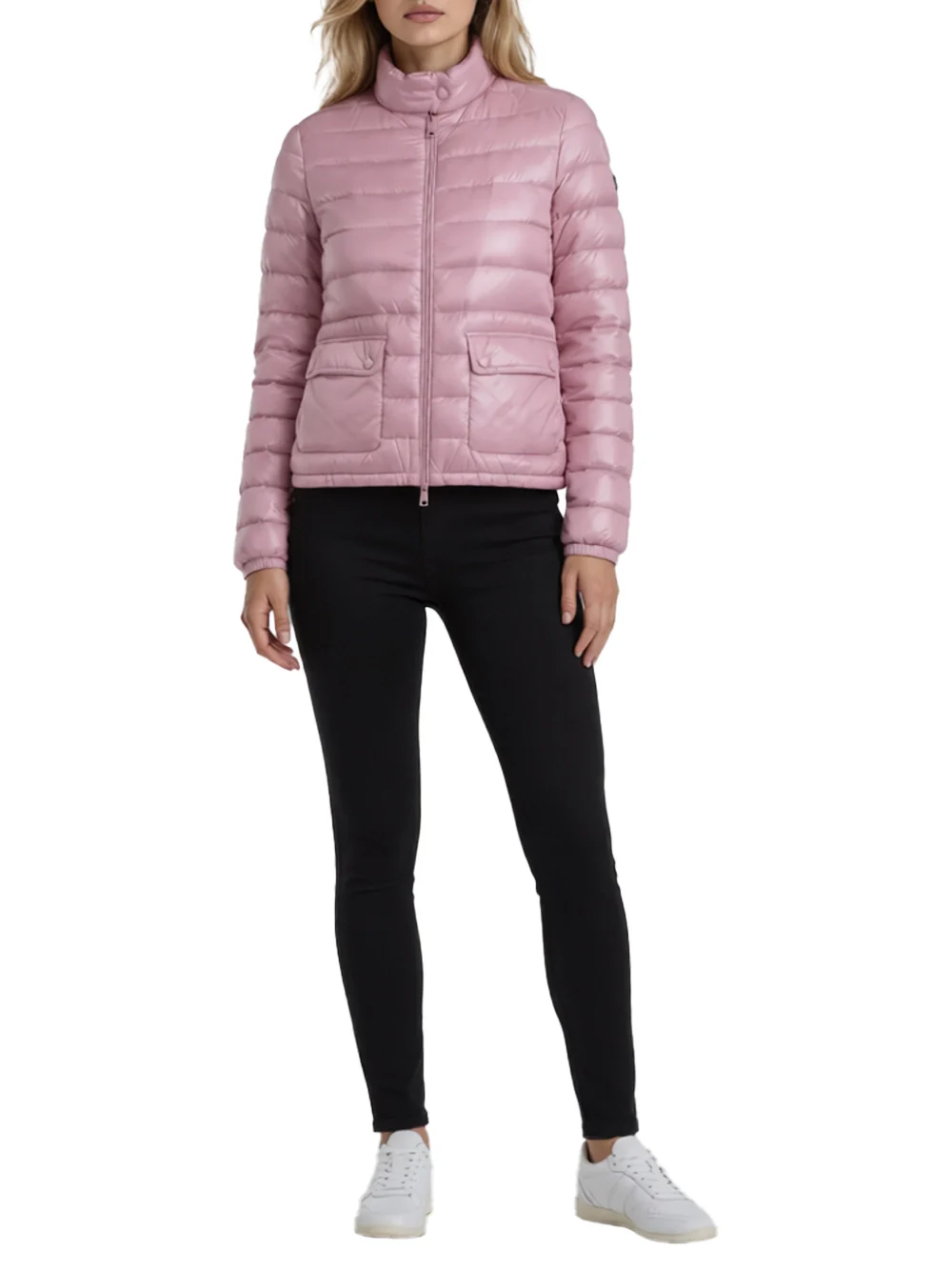 Moncler Women Lans Short Down Jacket Pink - Image 2