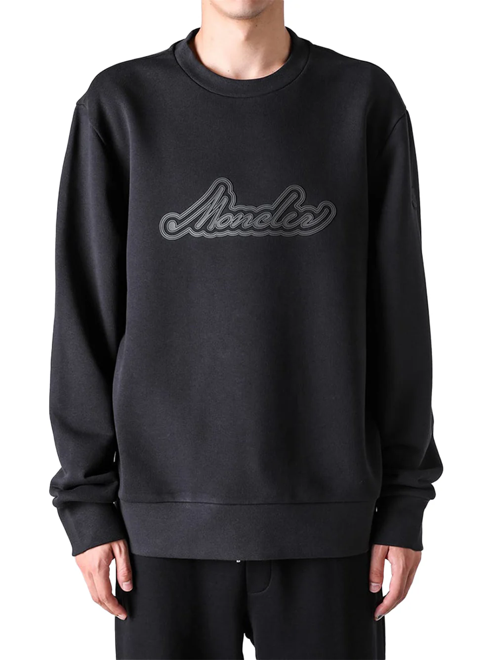 Moncler Men logo sweatshirt Black - Image 3