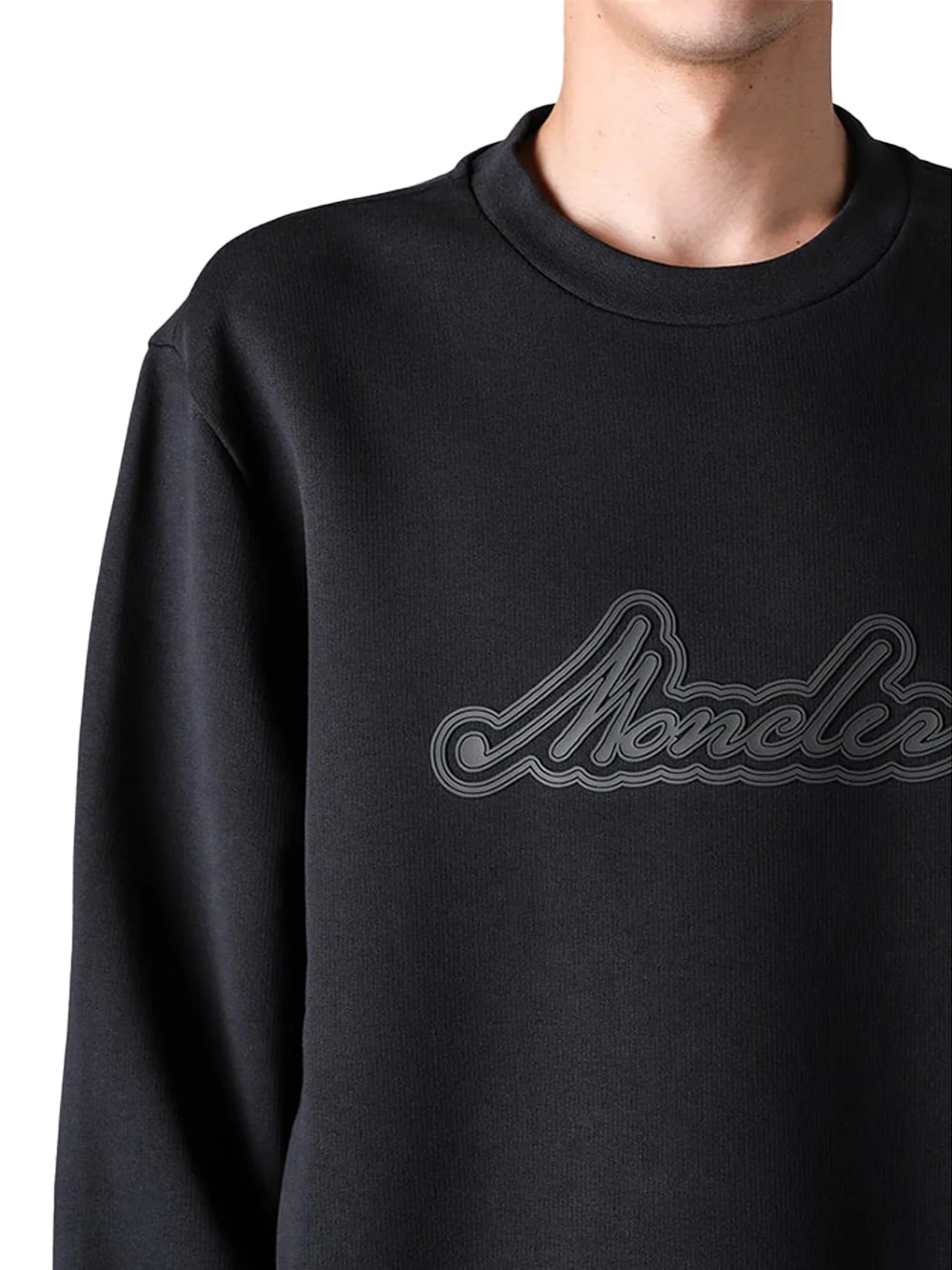 Moncler Men logo sweatshirt Black - Image 4