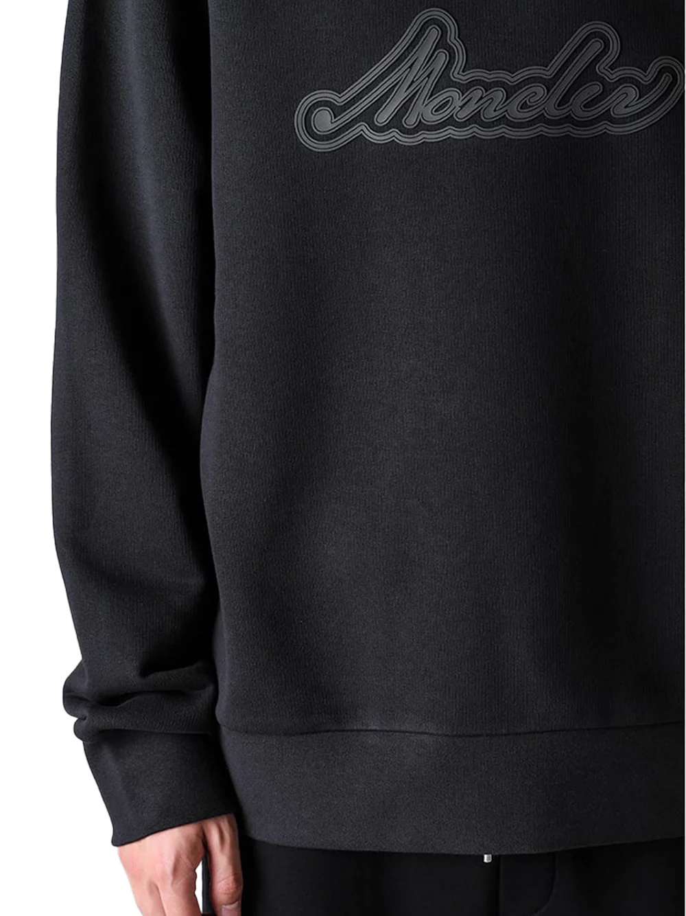 Moncler Men logo sweatshirt Black - Image 5