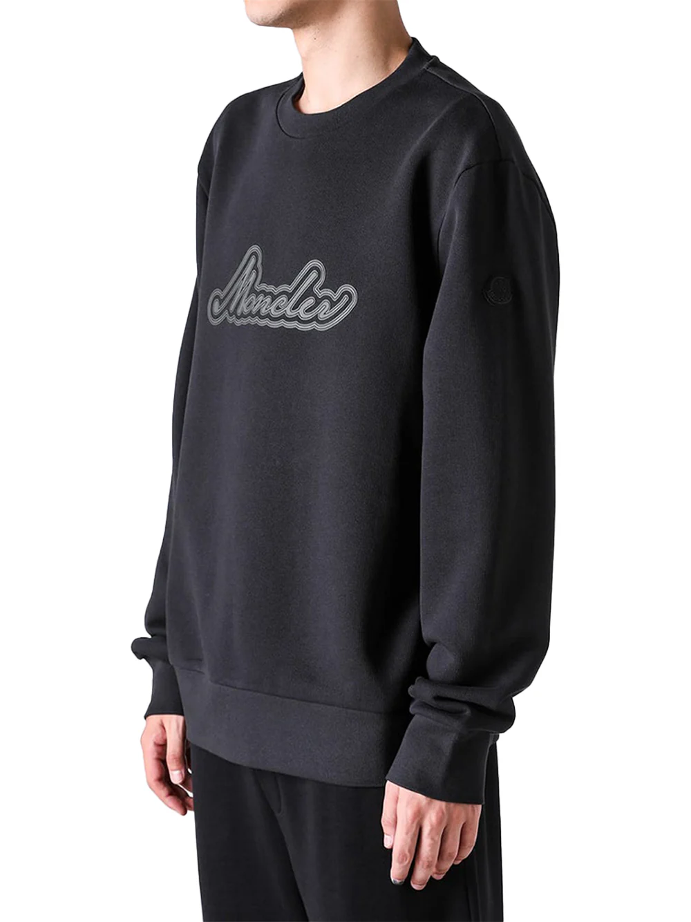 Moncler Men logo sweatshirt Black - Image 6
