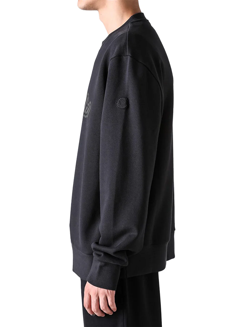 Moncler Men logo sweatshirt Black - Image 7