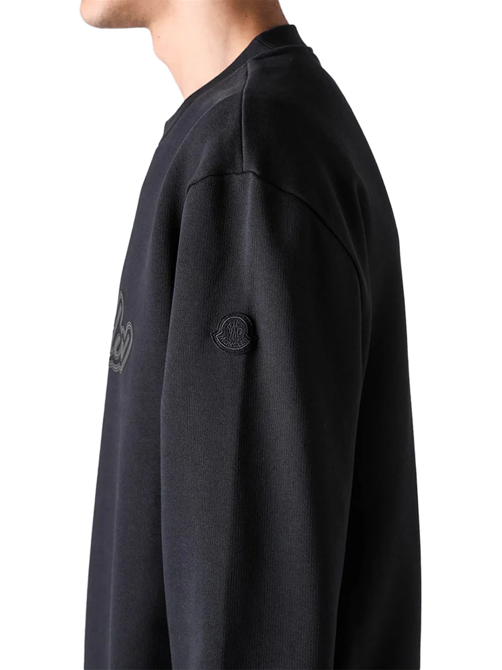 Moncler Men logo sweatshirt Black - Image 9