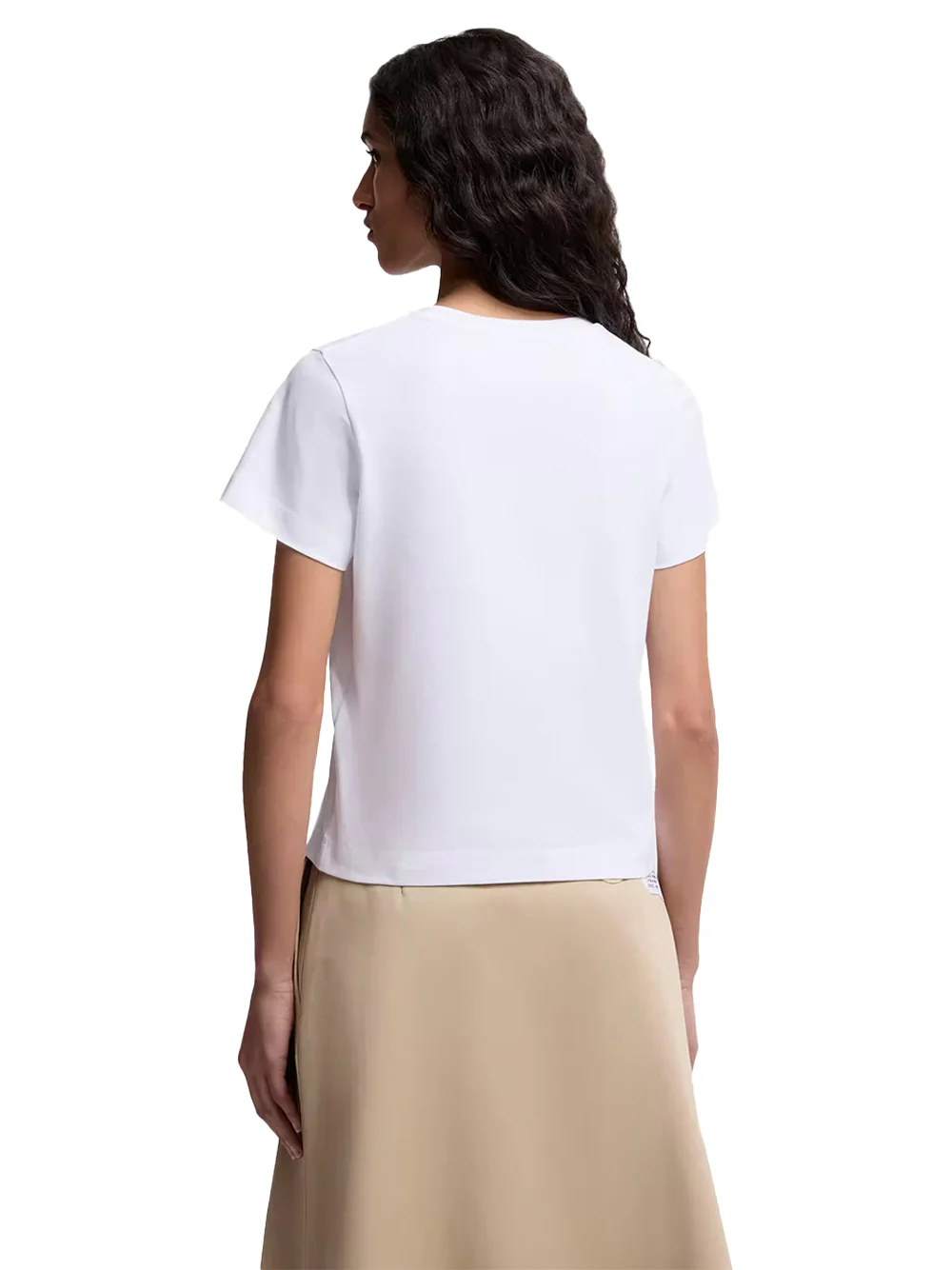 Moncler Women Logo Cotton t-shirt White - Image 7