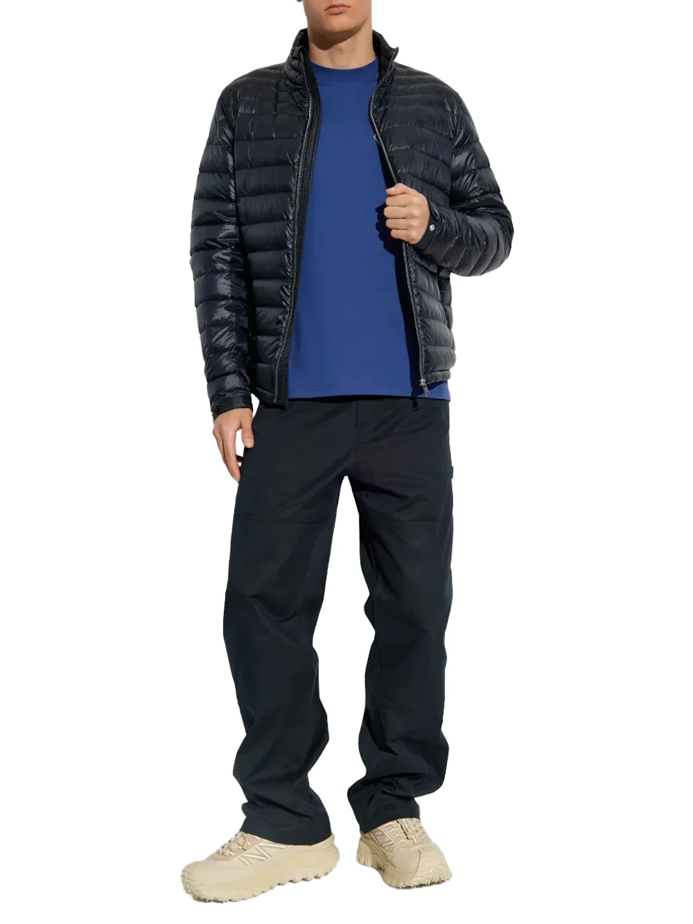 Moncler men Arnique Short Down Jacket Navy - Image 3