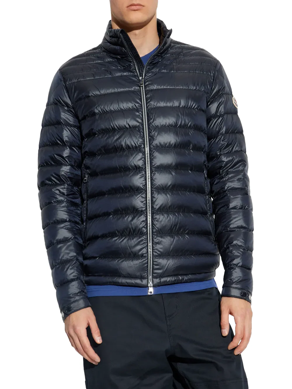Moncler men Arnique Short Down Jacket Navy - Image 4