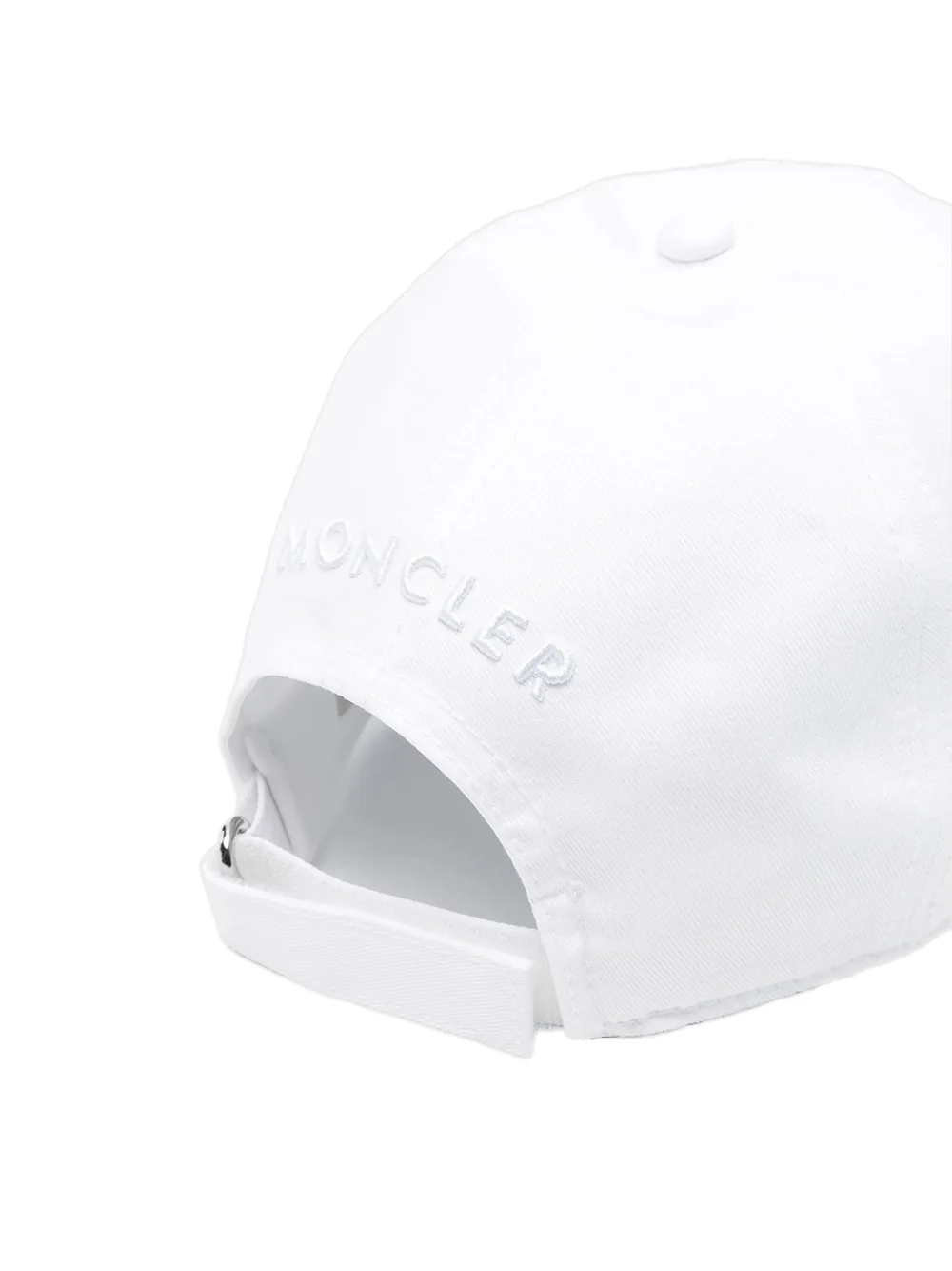 Moncler men Gabardine Baseball Cap White - Image 4