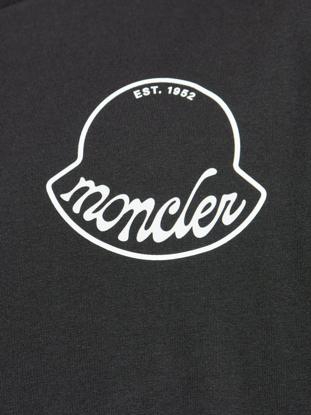 Moncler Men Logo Cotton T-Shirt Black - Image 6