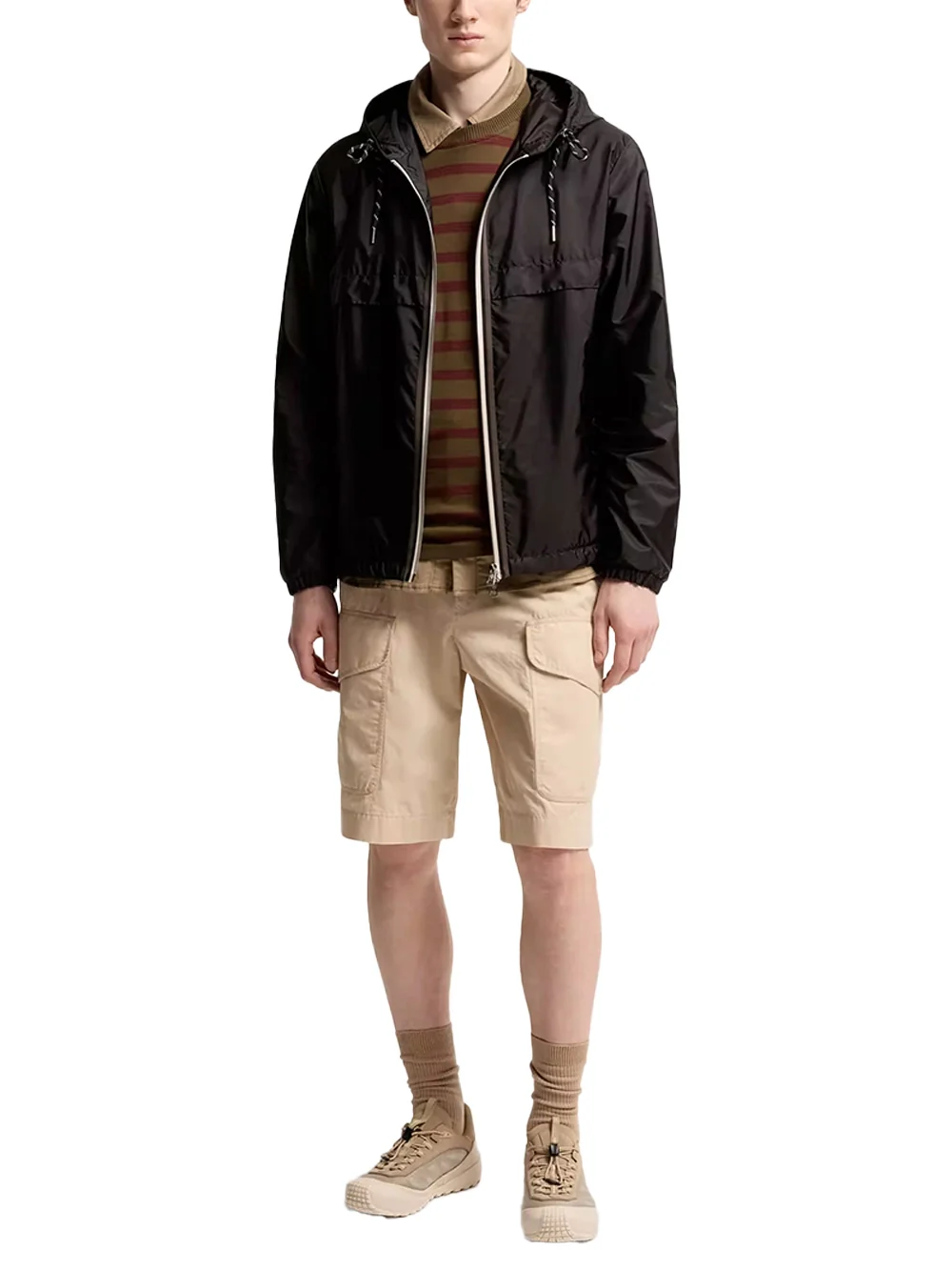 Moncler Men Nidge Hooded Jacket Black - Image 2