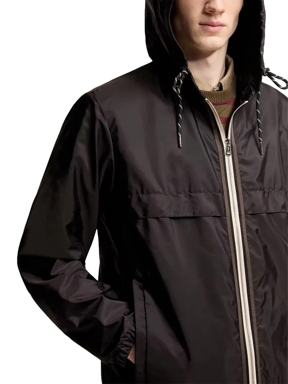 Moncler Men Nidge Hooded Jacket Black - Image 4