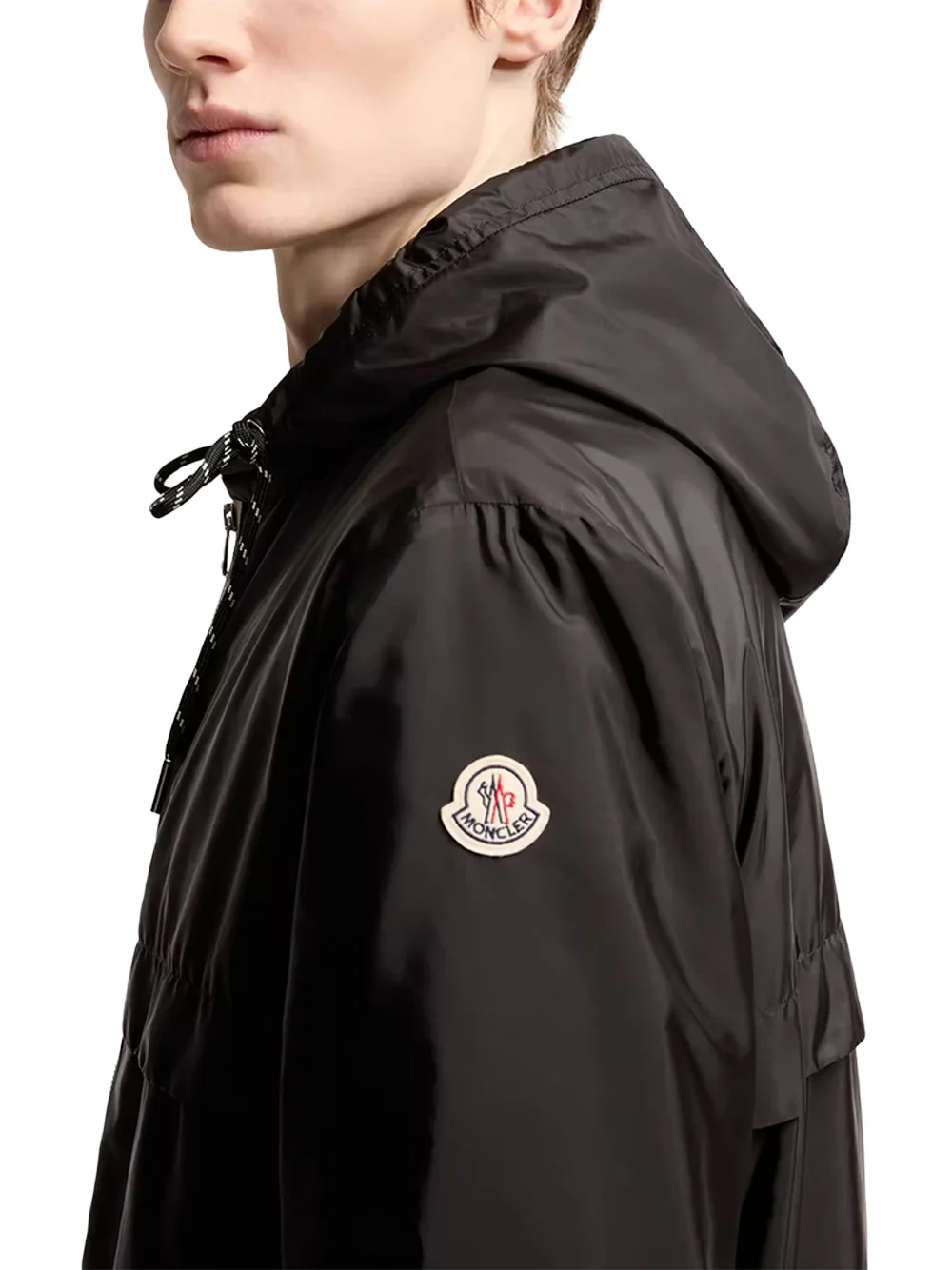 Moncler Men Nidge Hooded Jacket Black - Image 5