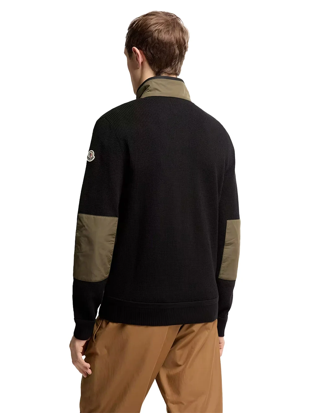 Moncler Men Zip-Up Cotton Cardigan Black - Image 6