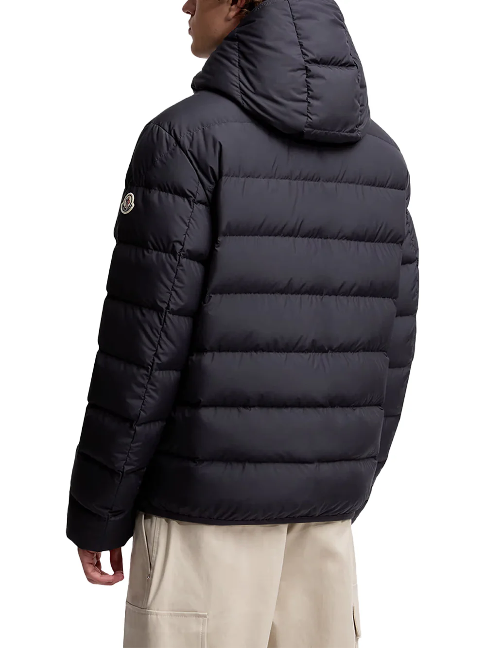 Moncler Men Montbrocq Hooded Short Down Jacket Navy - Image 8