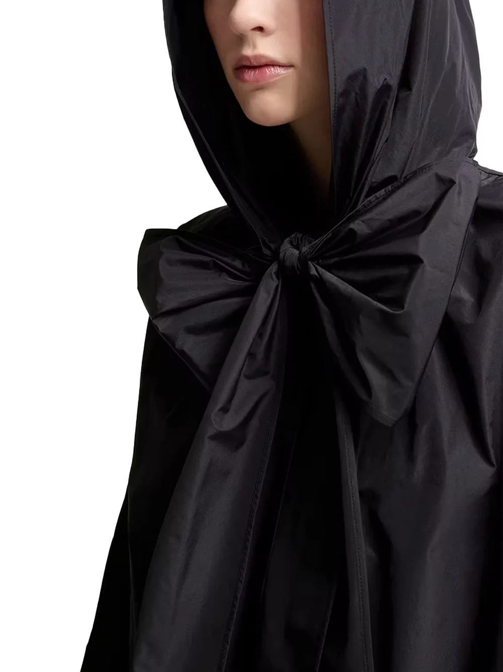 Moncler Women Pecher Taffeta Hooded Jacket D. Blue - Image 6