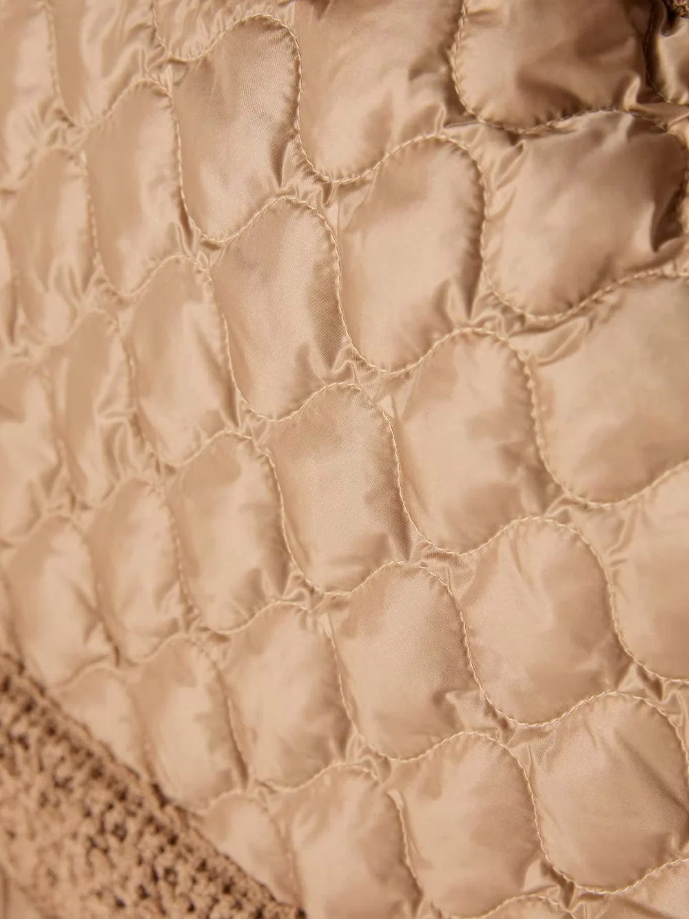 Moncler Women Quilted Cardigan Beige - Image 7