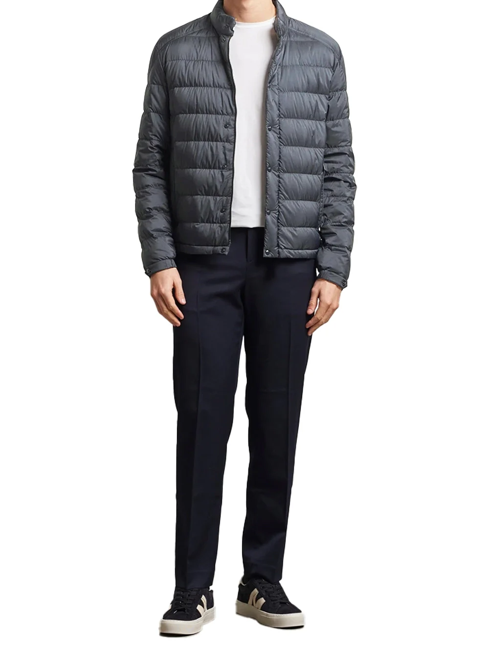 Moncler Men Selves Giubbotto Jacket Grey - Image 2