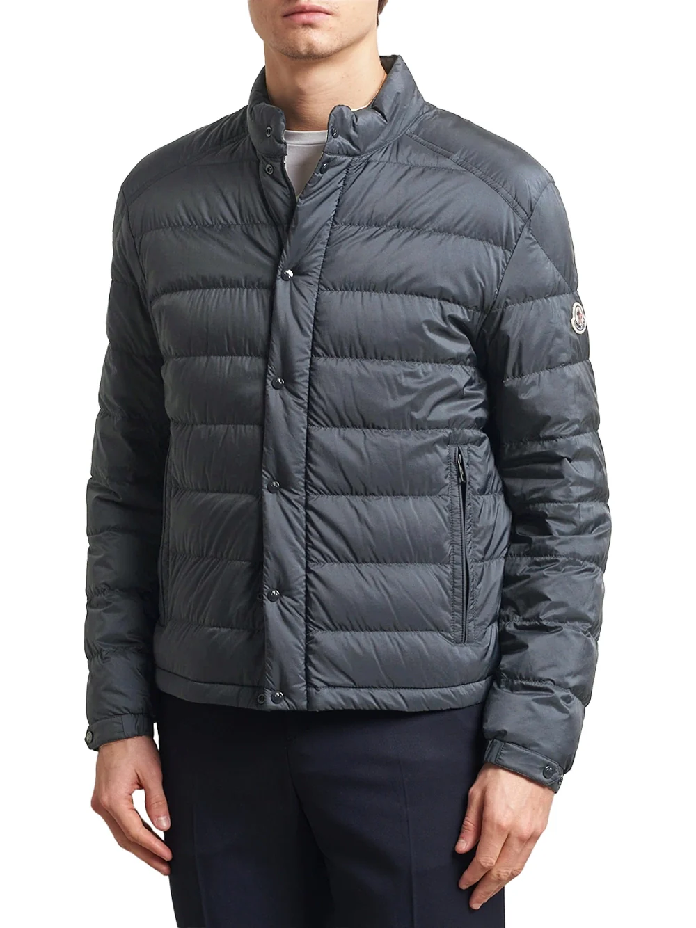 Moncler Men Selves Giubbotto Jacket Grey - Image 3