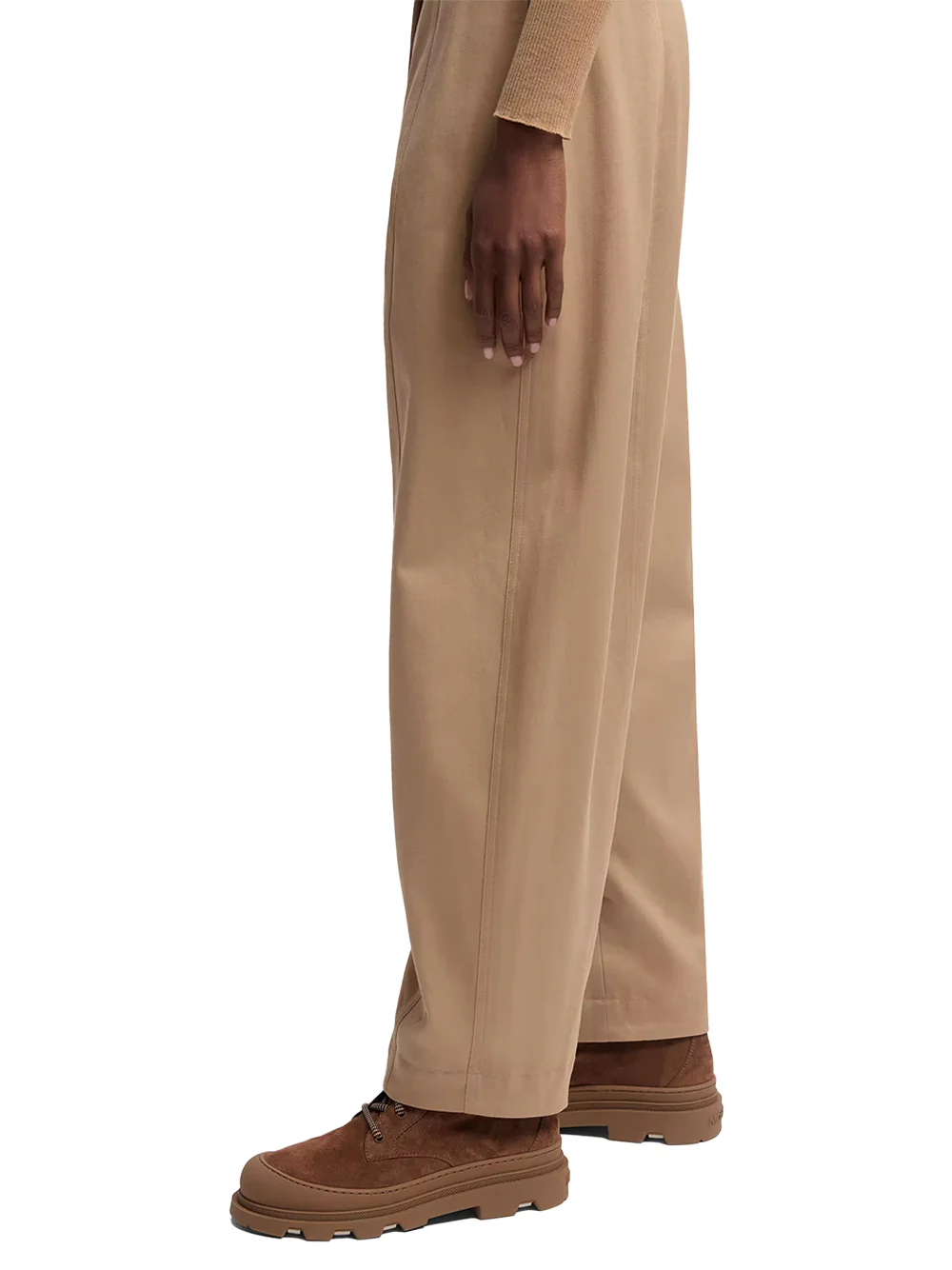 Moncler Women Straight Leg Trousers Brown - Image 5