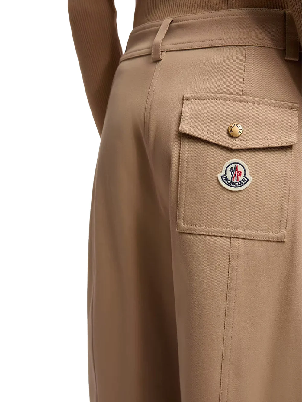 Moncler Women Straight Leg Trousers Brown - Image 7