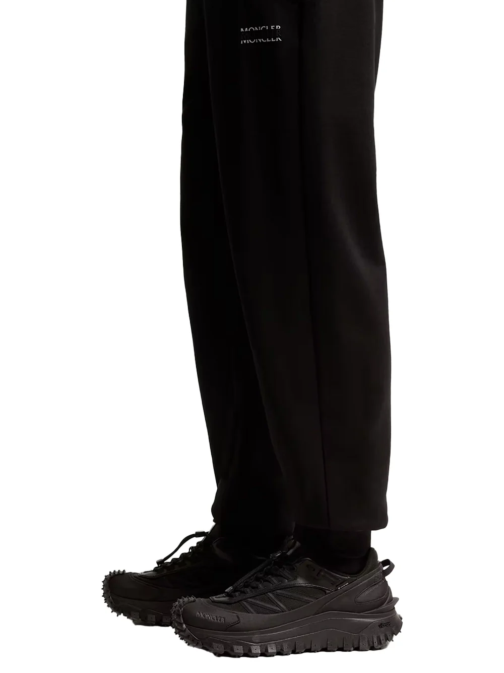 Moncler Men Sweat Bottoms Trouser Black - Image 4