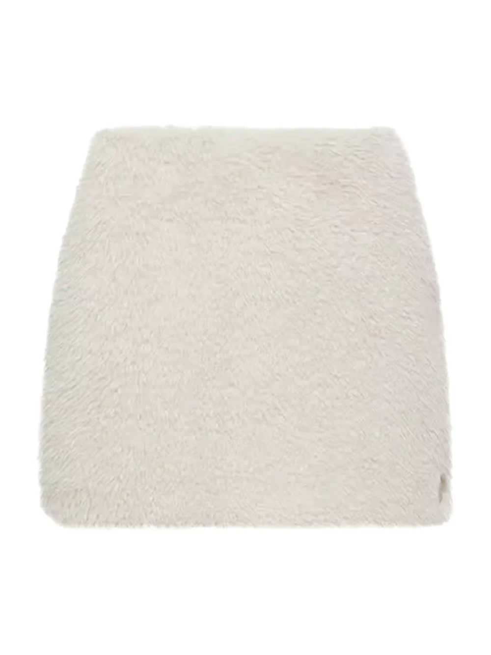 Moncler Women Teddy Mini Skirt White - Image 2