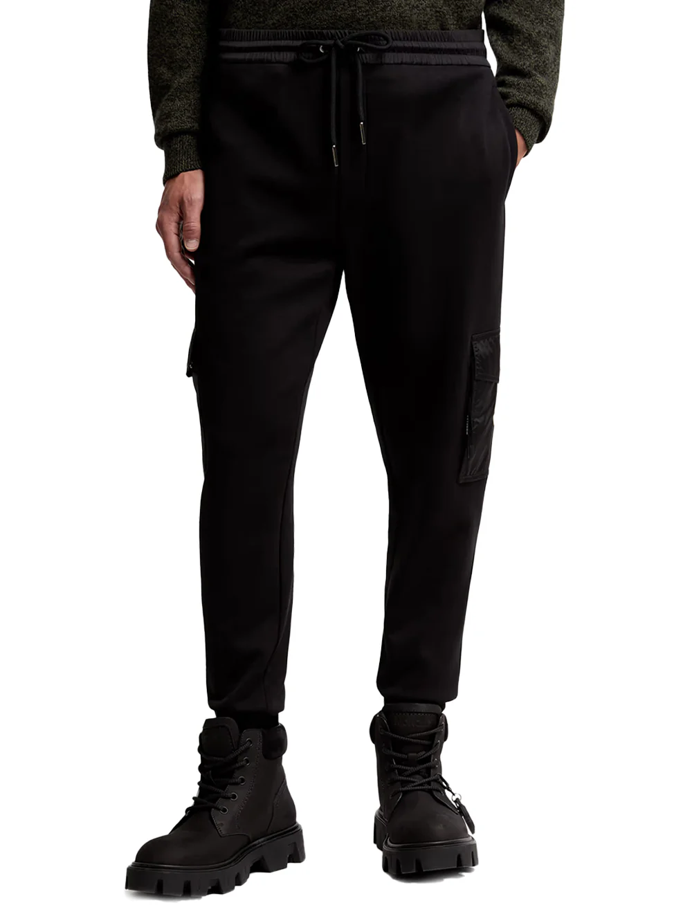 Moncler Men Cotton Blend Track Pants Black - Image 4