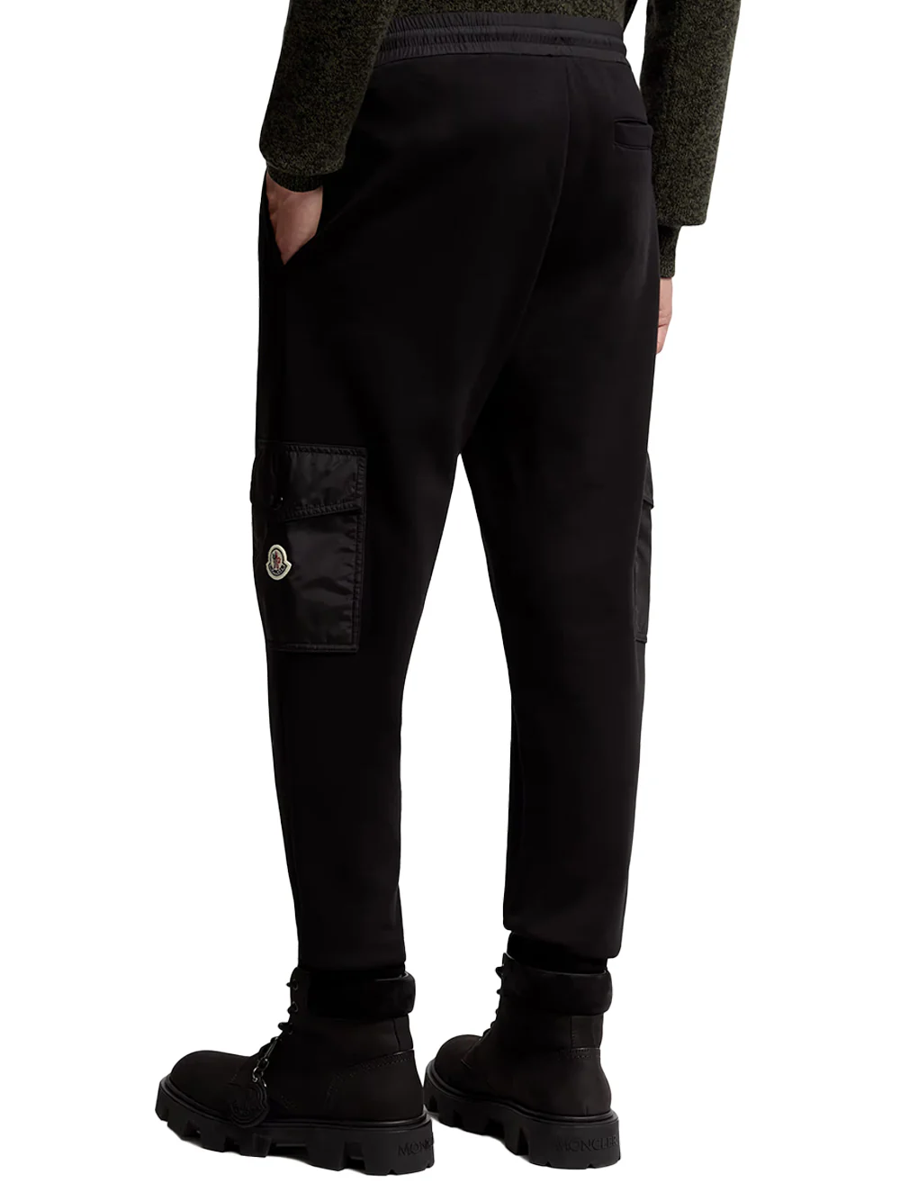 Moncler Men Cotton Blend Track Pants Black - Image 5