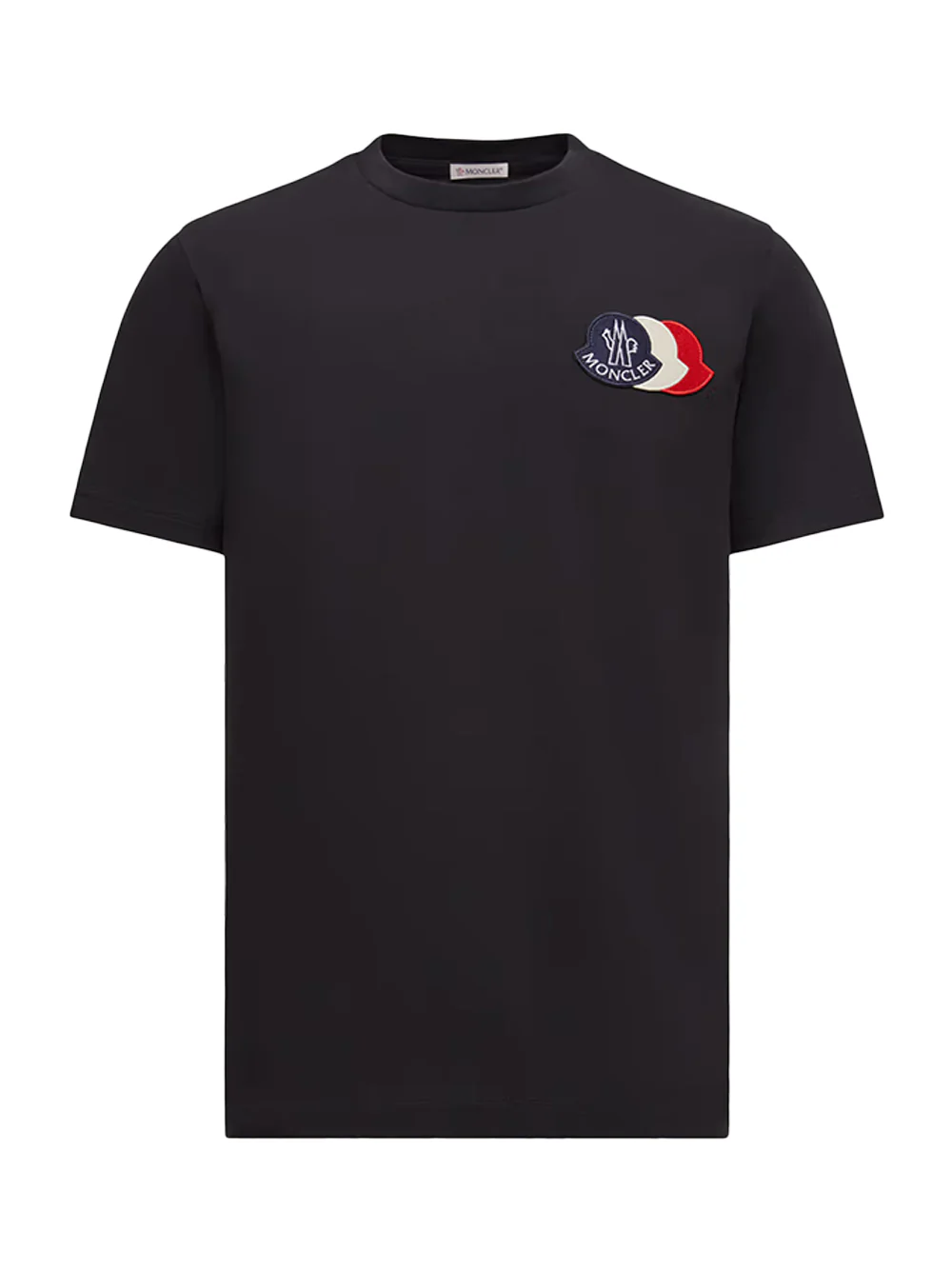 Moncler Men Tricolor Logo T-Shirt Navy - Image 2
