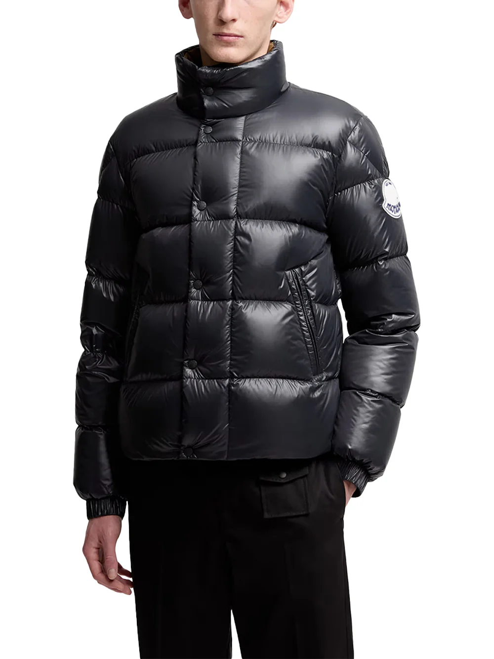 Moncler Men Tripiti Short Down Jacket Navy - Image 4