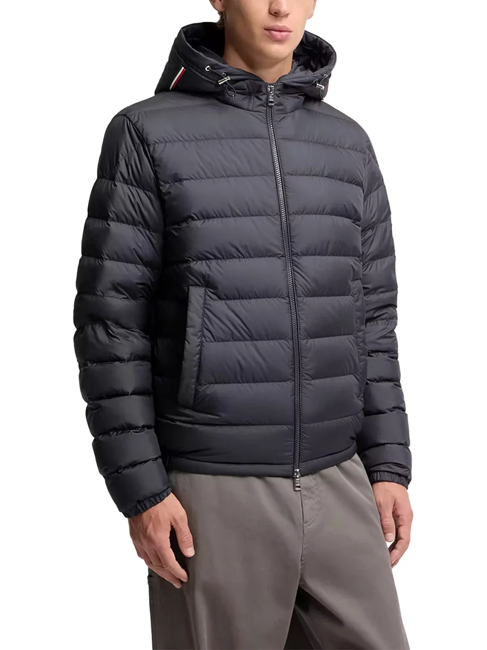 Moncler Men Vermeille Hooded Short Jacket Navy - Image 3