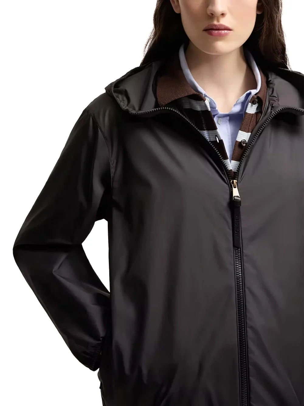 Moncler Women Fegeos Hooded Jacket Black - Image 4