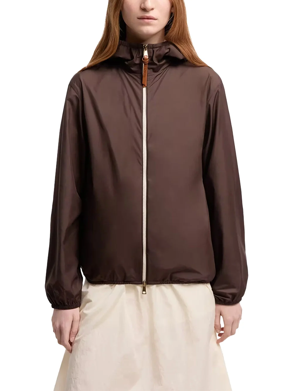 Moncler Women Fegeos Hooded Jacket Brown - Image 3