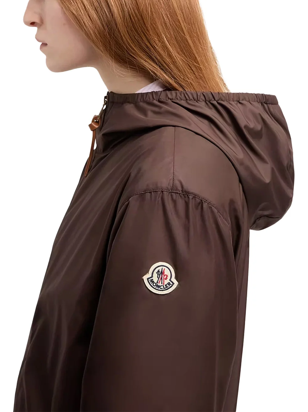 Moncler Women Fegeos Hooded Jacket Brown - Image 5