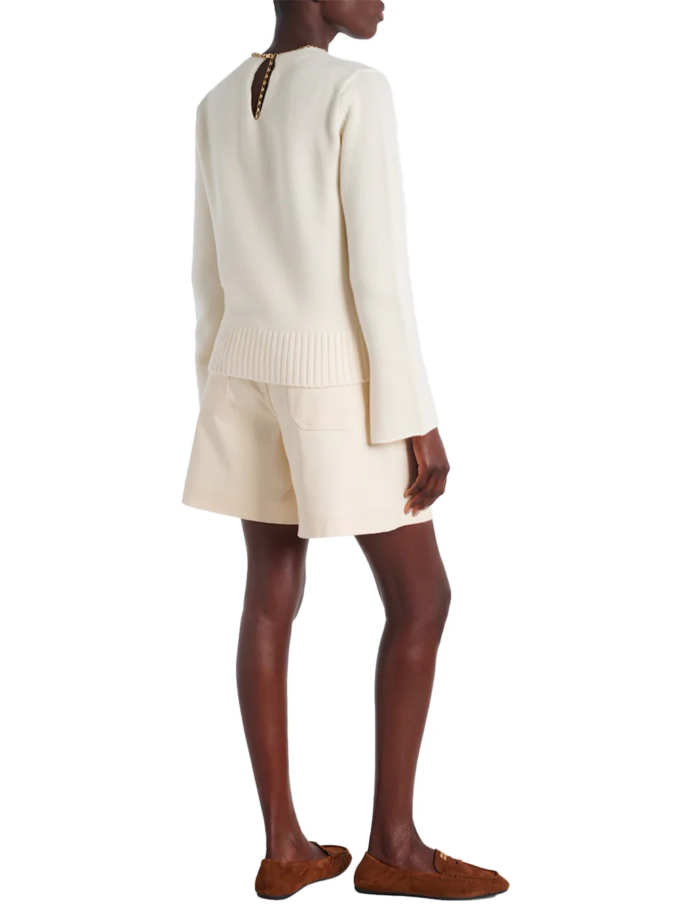 Moncler women knit top chain Off-white - Image 4