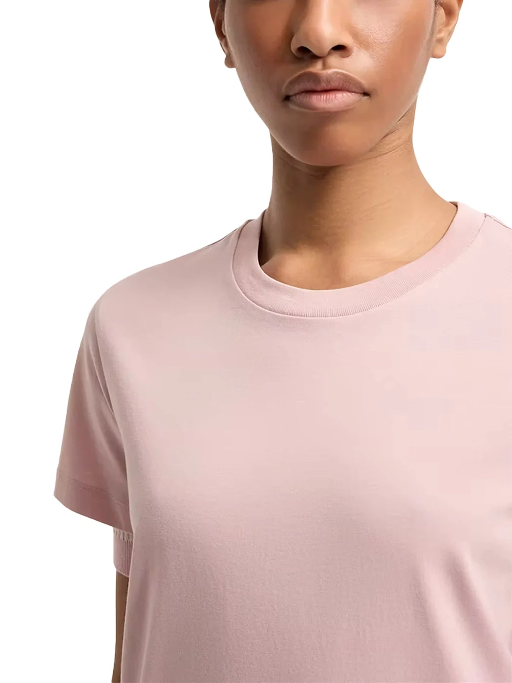 Moncler Women Embroidered Logo T-Shirt Pink - Image 4