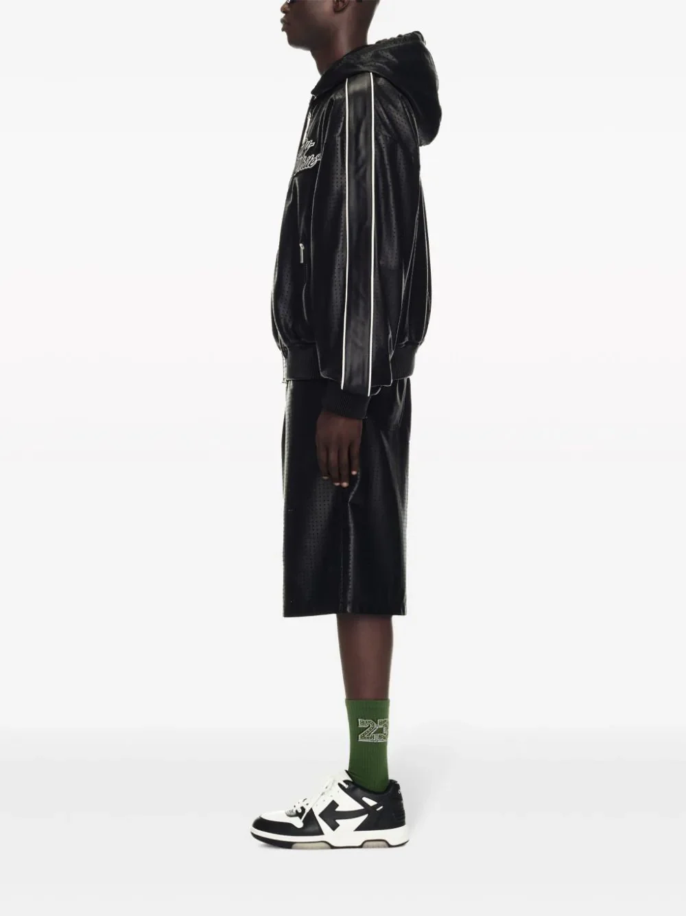 Off-White Men 90's Logo Appliqué Jacket Black - Image 3