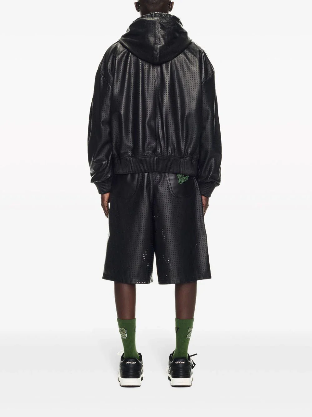 Off-White Men 90's Logo Appliqué Jacket Black - Image 4
