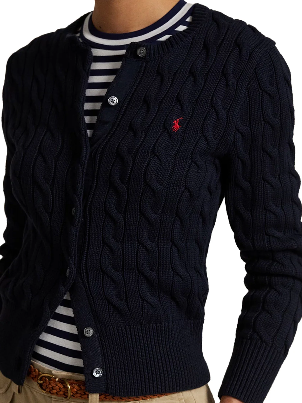 Ralph Lauren Crewneck Cardigan Blue - Image 4