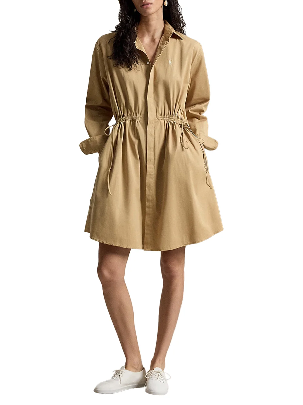 Ralph Lauren Drawcord Dress Camel - Image 3
