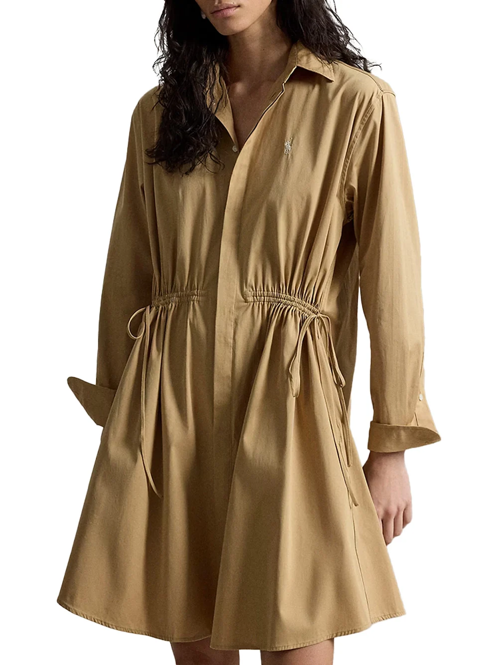 Ralph Lauren Drawcord Dress Camel - Image 4