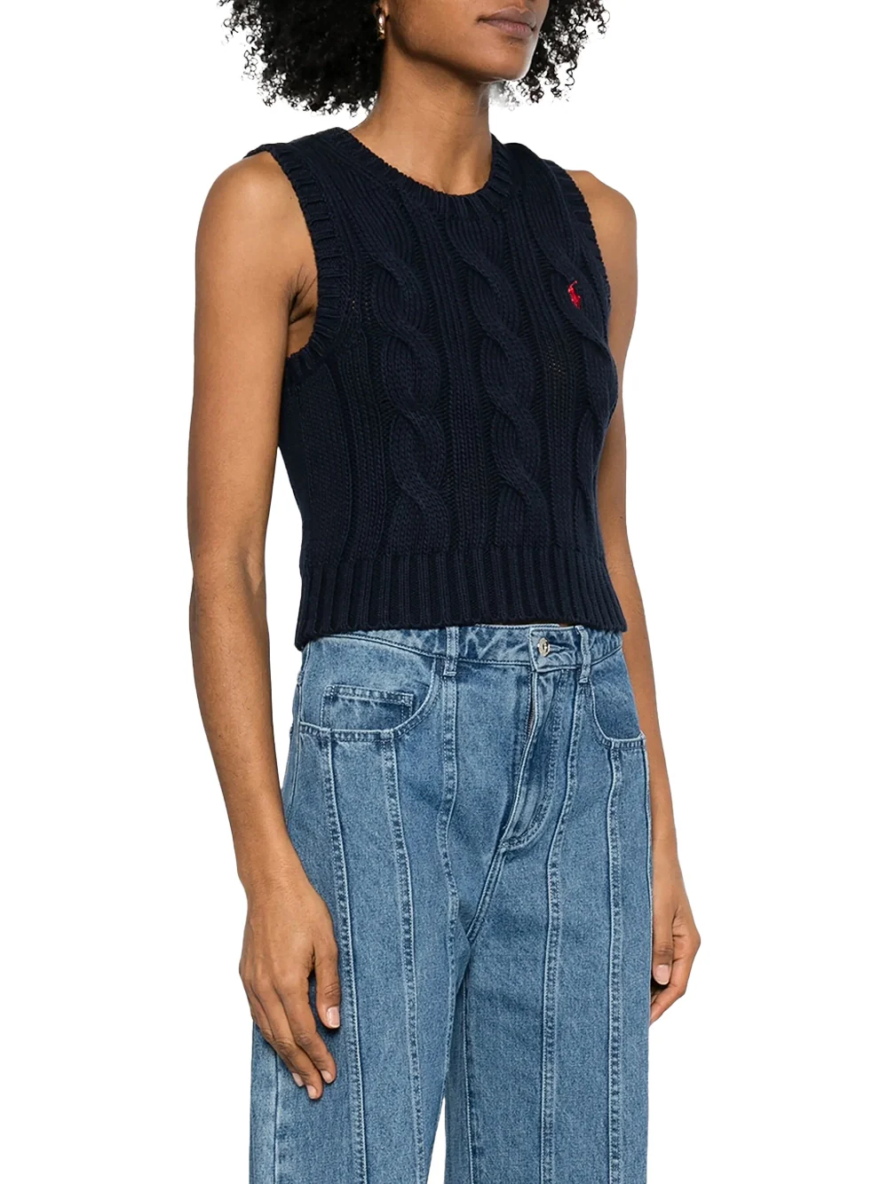 Polo Ralph Lauren Knit Vest Navy - Image 3