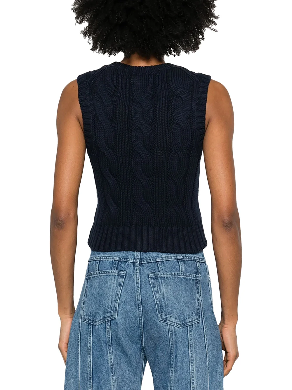Polo Ralph Lauren Knit Vest Navy - Image 4