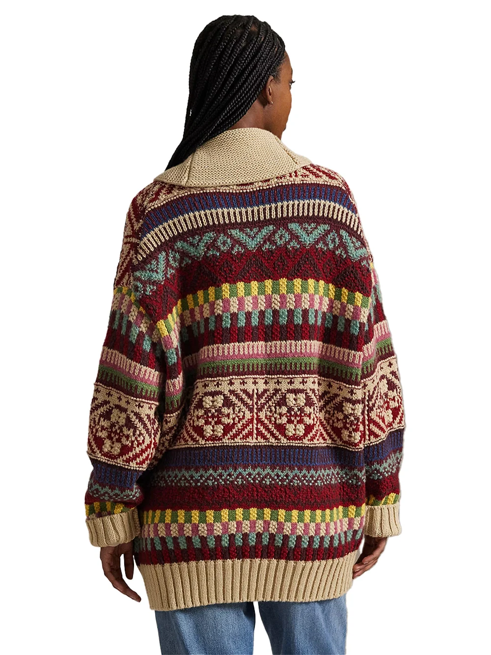 Polo Ralph Lauren Wool Cardigan Brick Multi - Image 7
