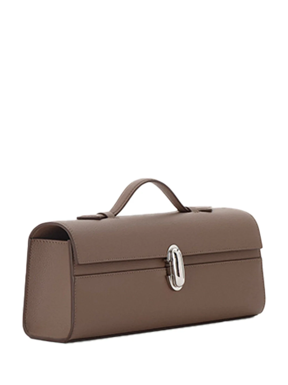 Savette Slim Symmetry Pochette Leather Taupe - Image 2