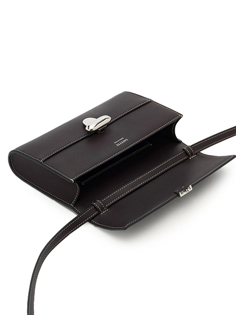 Savette Symmetry Mini Bag Leather Currant - Image 3
