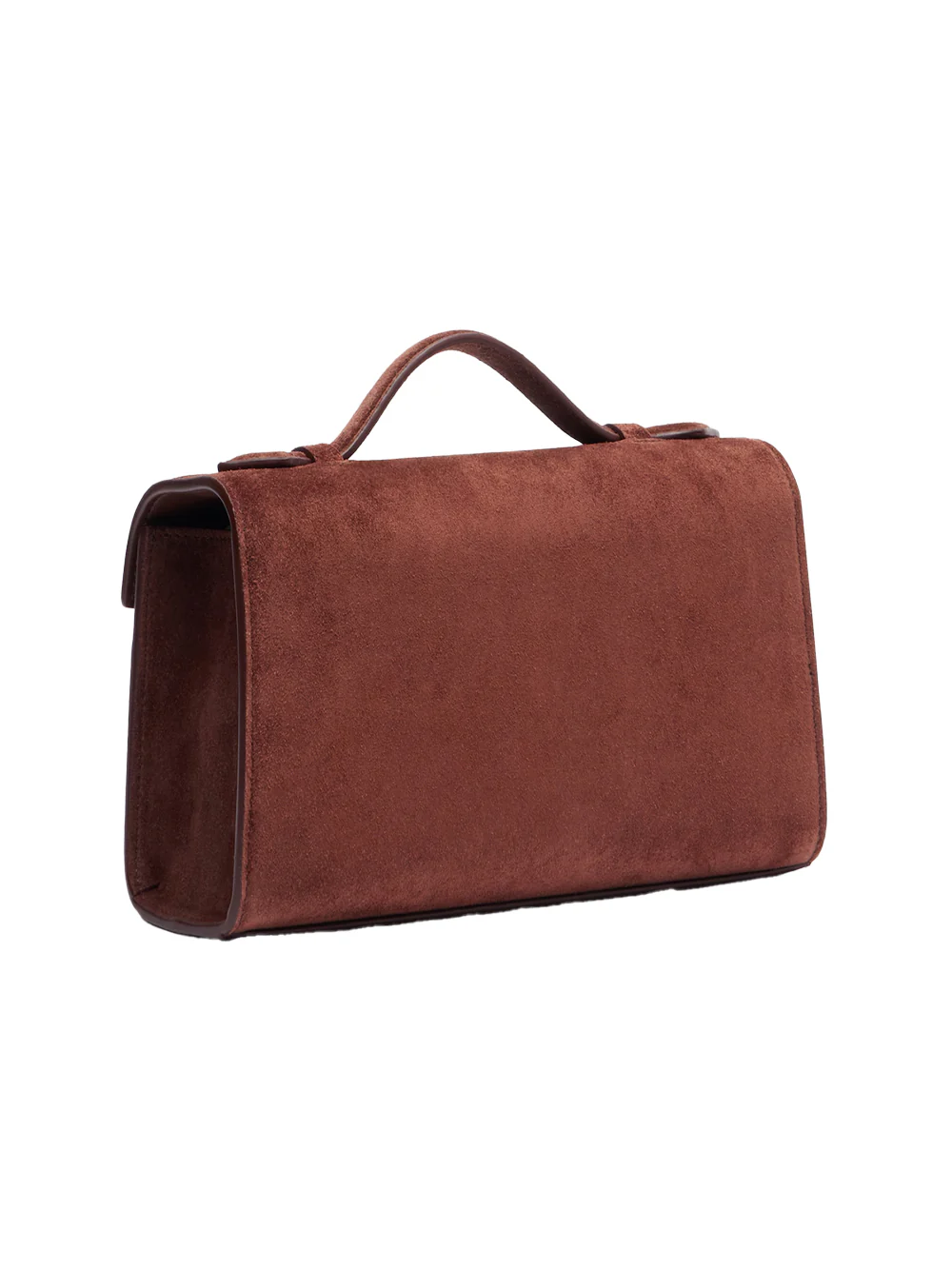Savette symmetry pochette in suede Espresso Bag - Image 4
